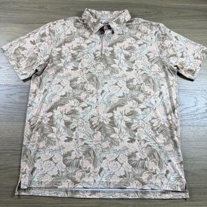 Chubbies Shirt Men XL Polo Hawaiian Neutral Night Golf Lightweight Wicking